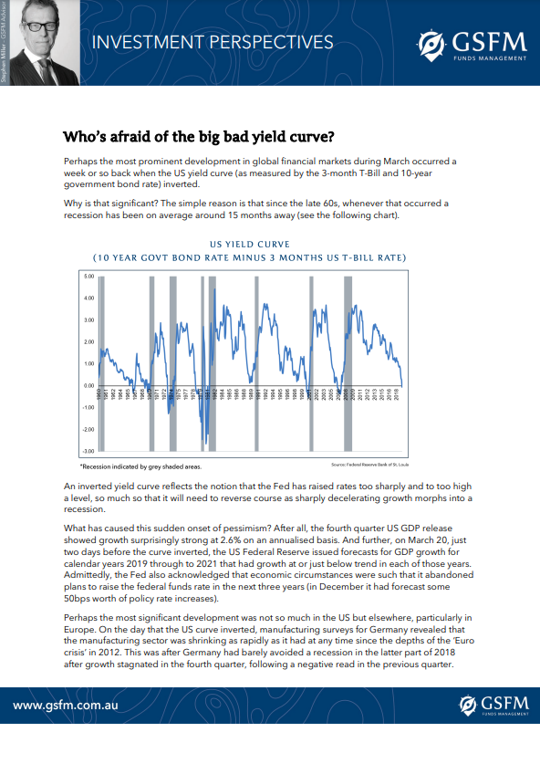 Who’s afraid of the big bad yield curve?