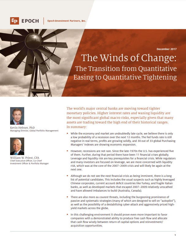 The winds of change