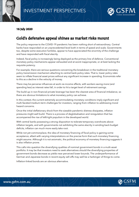 Gold’s defensive appeal shines as market risks mount